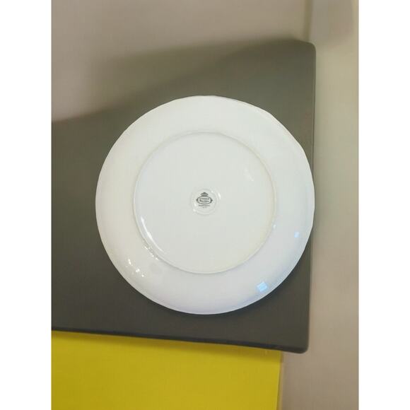 Lennold Rhapsody 12 in Round Platter Chop Plate Vintage Blue Flowers Fine China - Picture 6 of 7